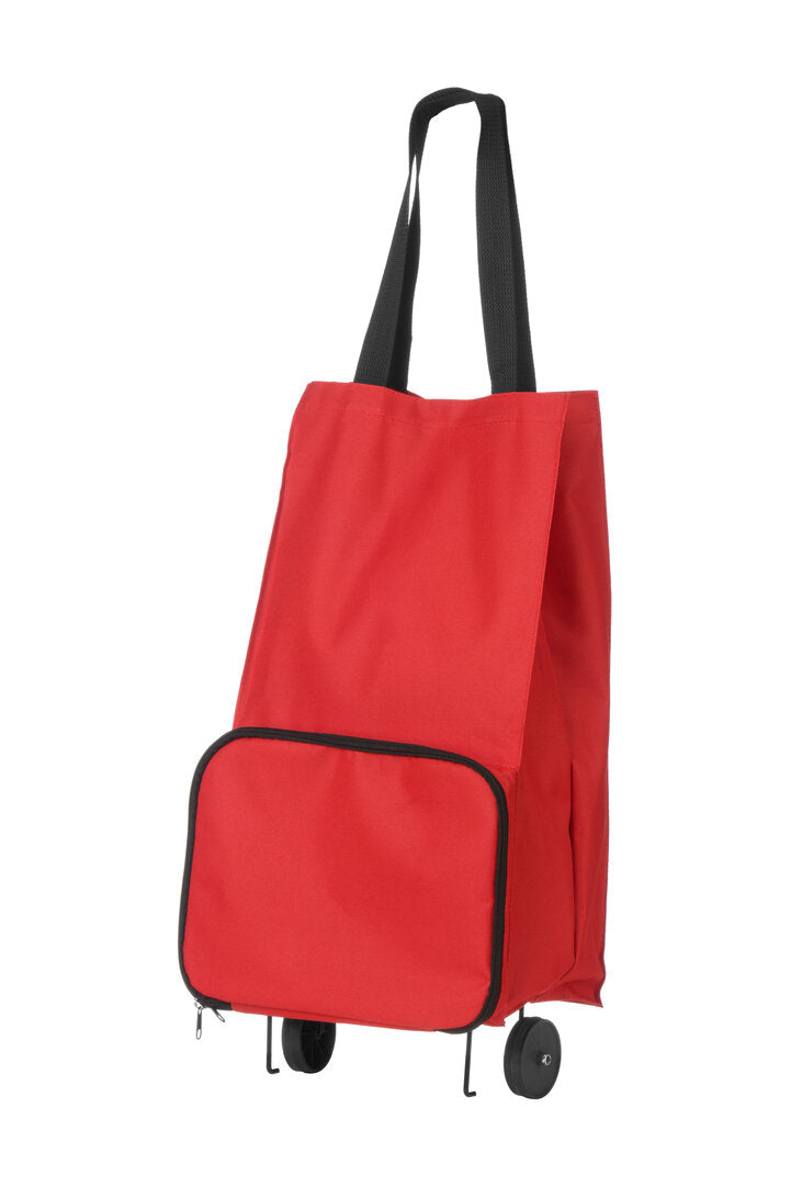 Oxford Red Fabric Trolley Bag