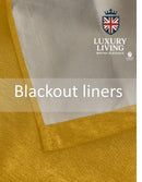 Chenille Blackout Taped Curtains Ochre