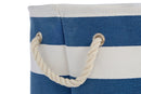 Nautical Blue And White Stripes Laundry Hamper