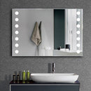 Modern Fog-Free LED Horizontal Bathroom Mirror
