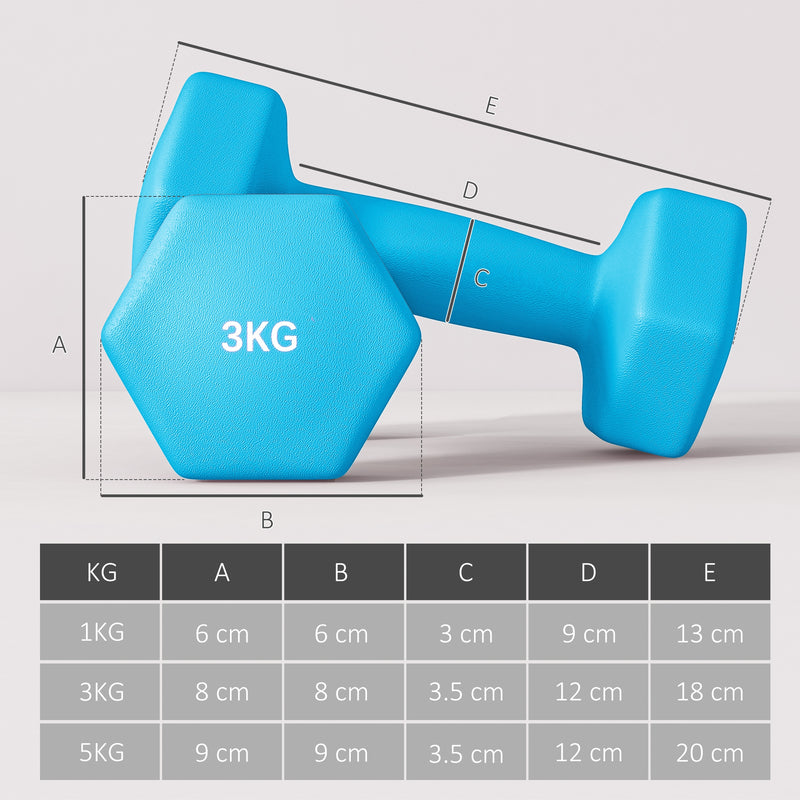 SPORTNOW Dumbbells Set with Storage Rack
