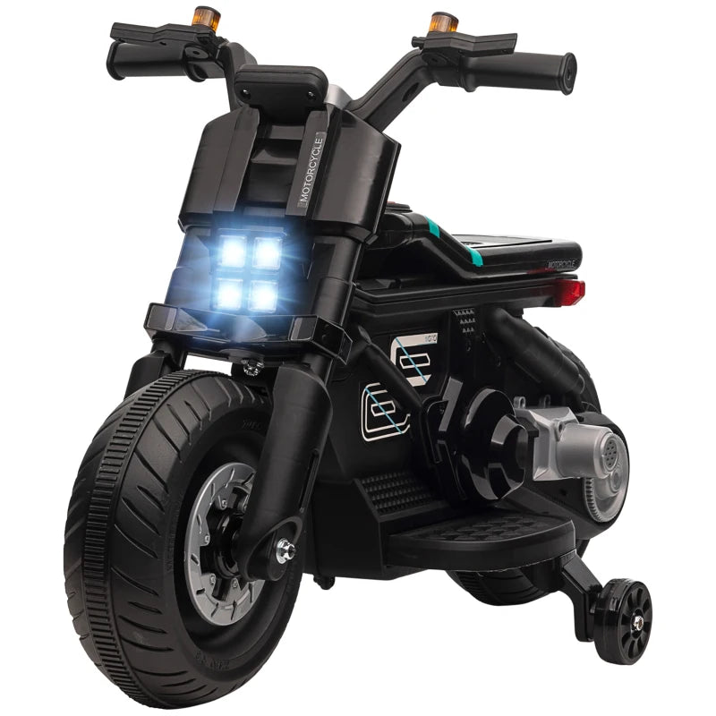 HOMCOM Kids Electric Motorbike , for Ages 3-5 Years - Black