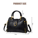 Modishion Fashion PU Leather Handbag with Adjustable Strap