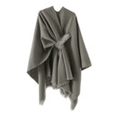 Oversized Plain Shawl Wrap - Grey