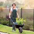 Outsunny Garden Fence with 2 Standing Ways, Metal Animal Barrier Fence
