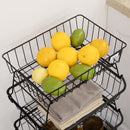 HOMCOM 5 Tier Storage Trolley Cart Vegetable Rack with Wheels for Kitchen
