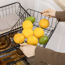 HOMCOM 5 Tier Storage Trolley Cart Vegetable Rack with Wheels for Kitchen