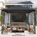 Outsunny Gazebo Canopy Replacement Cover 3 x 3(m) 2-Tier Roof Top for Garden