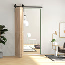 HOMCOM 4FT/122CM Bi-Folding Sliding Barn Door Hardware Kit Sliding Door Kit