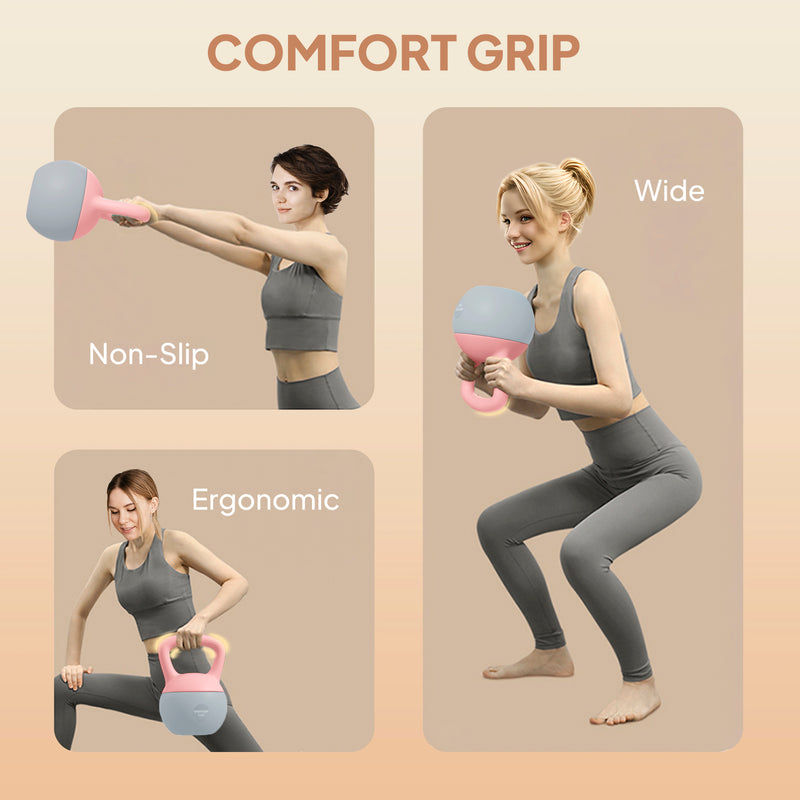 SPORTNOW 6KG Kettlebell w/ Soft Body, Non-Slip Handle