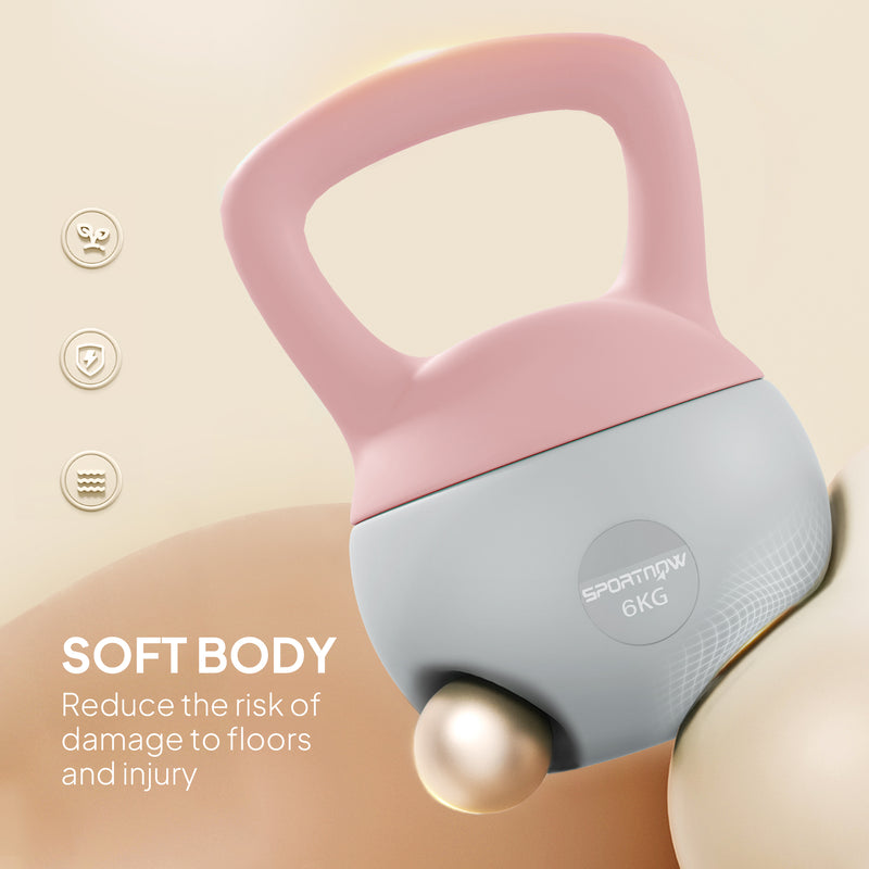 SPORTNOW 6KG Kettlebell w/ Soft Body, Non-Slip Handle