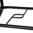 Outsunny Faux-marbled Patio Table with Umbrella Hole Steel Frame for Balcony