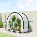 Outsunny Foldable Small Greenhouse, Mini Greenhouse With PE Base, Green