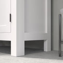 HOMCOM Modern Bathroom Storage Cabinet With Open Shelves, White