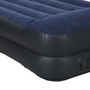 Outsunny King Inflatable Mattress with Electric Pump and Integrated Pillow