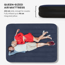 Outsunny King Inflatable Mattress with Electric Pump and Integrated Pillow