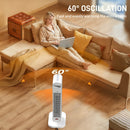 HOMCOM Ceramic Electric Heater, 2000W Fan Space Heater, White