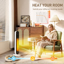 HOMCOM Ceramic Electric Heater, 2000W Fan Space Heater, White