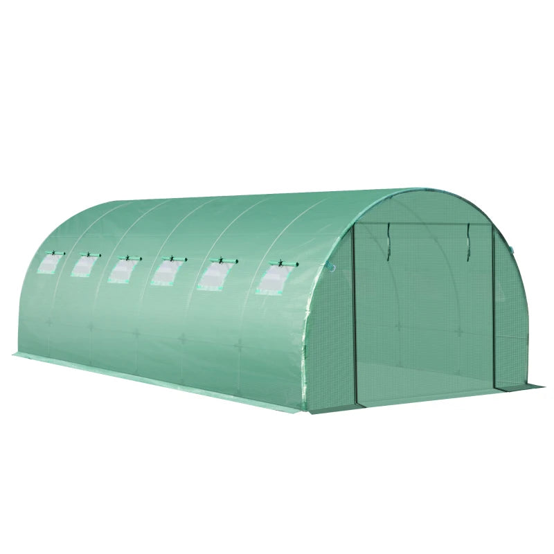 Outsunny Greenhouse Cover Replacement 6 x 3 x 2m - Green