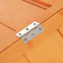 PawHut Wooden Chicken Run with Nesting Box, Openable Roof, for 4-8 Chickens