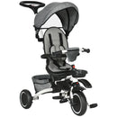 HOMCOM Multifunctional Children's Tricycle -  Grey