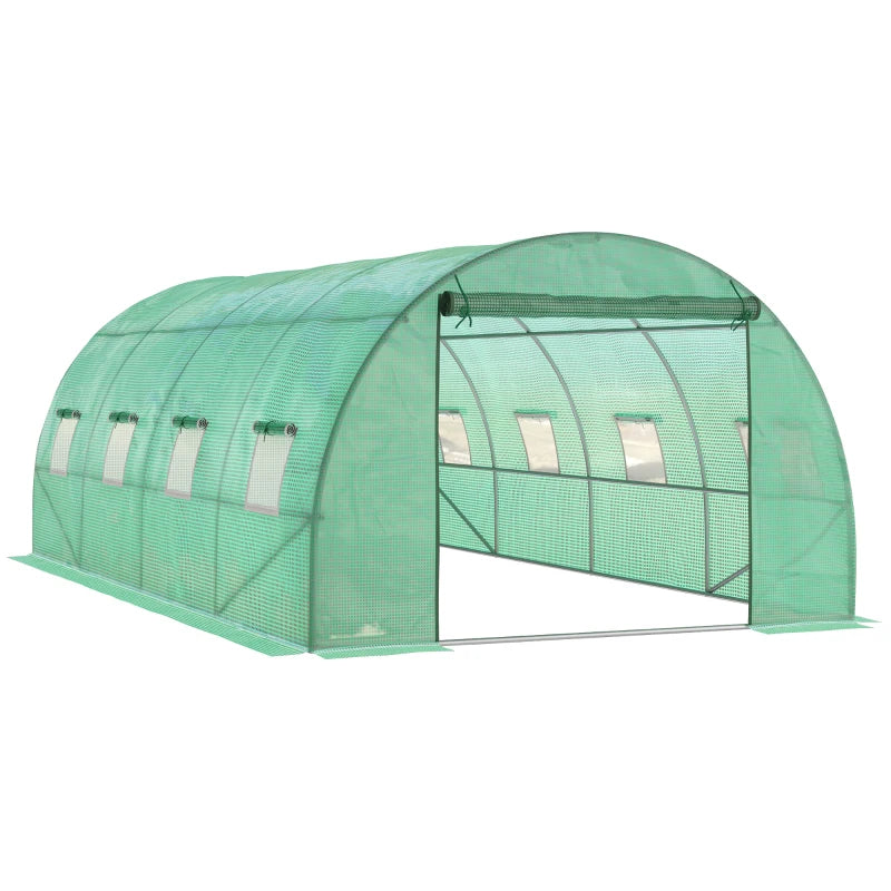 Outsunny Greenhouse Tunnel 6 x 3 m - Green
