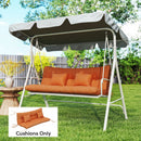 Outsunny Outdoor Seat Cushions Back Cushion with 2 Pillows, Seat Pads