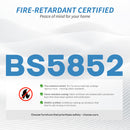 HOMCOM PU Leather Office Chair with Spring Padding Swivel Wheels