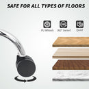 HOMCOM PU Leather Office Chair with Spring Padding Swivel Wheels