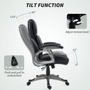 HOMCOM Tilting Executive Office Chair, PU Leather Desk Chair