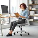 HOMCOM Ergonomic Office Chair, Computer Chair with Foldable Backrest, Grey