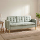 HOMCOM Modern 3 Seater Sofa with Hidden Storage and Rubber Wood Legs