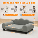 PawHut Dog Sofa Bed, Cat Sofa with Backrest, Armrest, for Small Dogs