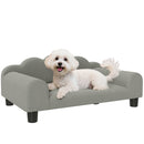 PawHut Dog Sofa Bed, Cat Sofa with Backrest, Armrest, for Small Dogs