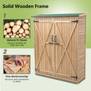 2-Door Waterproof Lockable Outdoor Storage Shed