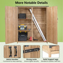 2-Door Waterproof Lockable Outdoor Storage Shed