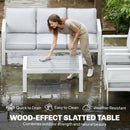 Outsunny Aluminium Garden Furniture Sofa Set With Olefin Cushions, White