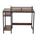 Livingandhome Office Desk with Three-Tier Storage