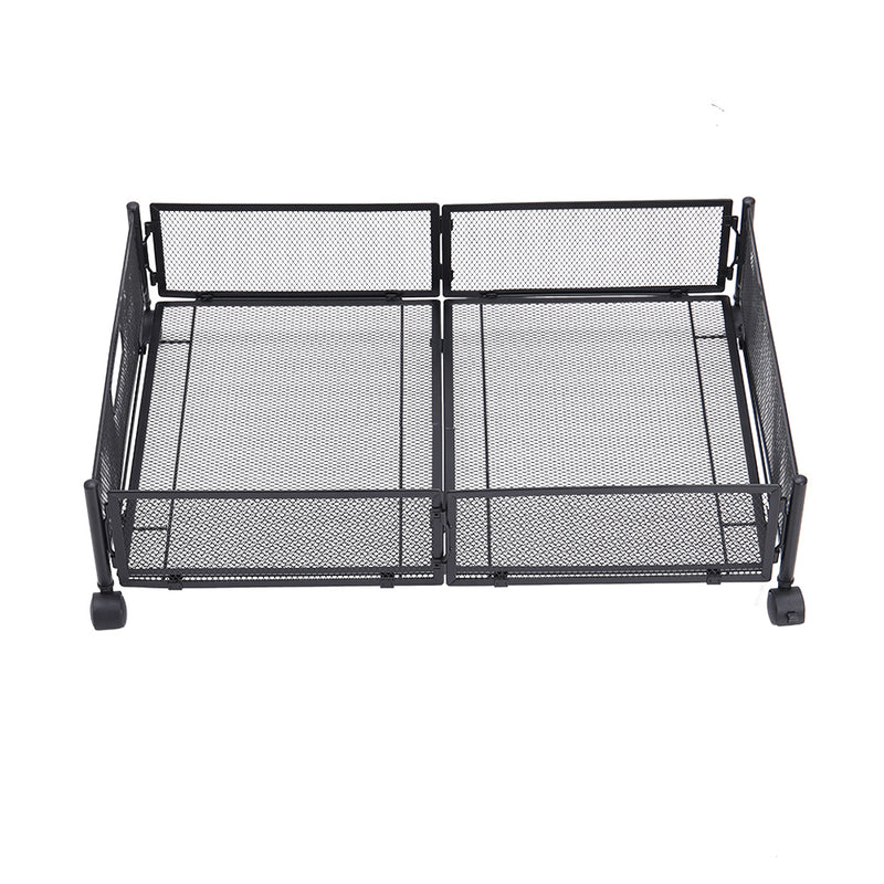 Lifeideas Metal Underbed Wheeled Storage Container