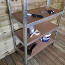 Set of 2 Garage Shelving 90cm Wide & 180cm High Heavy Duty 5 Tier Multipurpose Metal Racking Unit  / Warehouse Shelving Storage