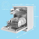 Comfee Cloud Wash Freestanding Dishwasher with 12 place settings