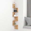 Cottonfy UK Tiered Wooden Floating Corner Shelf