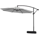 3M Large Banana Cantilever Patio Parasol For Outdoor Sunshade And Rain With Fillable Base On Wheels