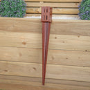 75mm x 75mm (3" x 3") Metal Garden Fence Post Holder & Spike