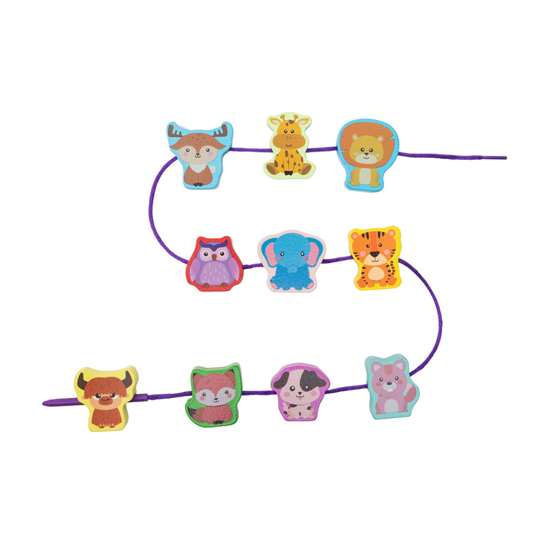 Kidkid Wooden Animals Stacking Toys Balance Block Game for Toddlers