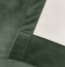 Luxury Enhanced Living Green Velvet, Supersoft, 100% Blackout, Thermal Pair of Curtains with Eyelet Top