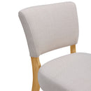 Livingandhome Set of 2 Linen Bar Stool Bar Height for Kitchen Island Cafe