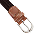 Casual Elastic Braided Belt With D-shape Pin Buckle