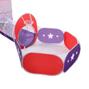 Livingandhome 3 in 1 Play Tent for Kids Pop Up Play Tunnel with Ball Pit