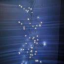 5.4m White LEDs Green Garland Wire Light Christmas Decoration with Timer